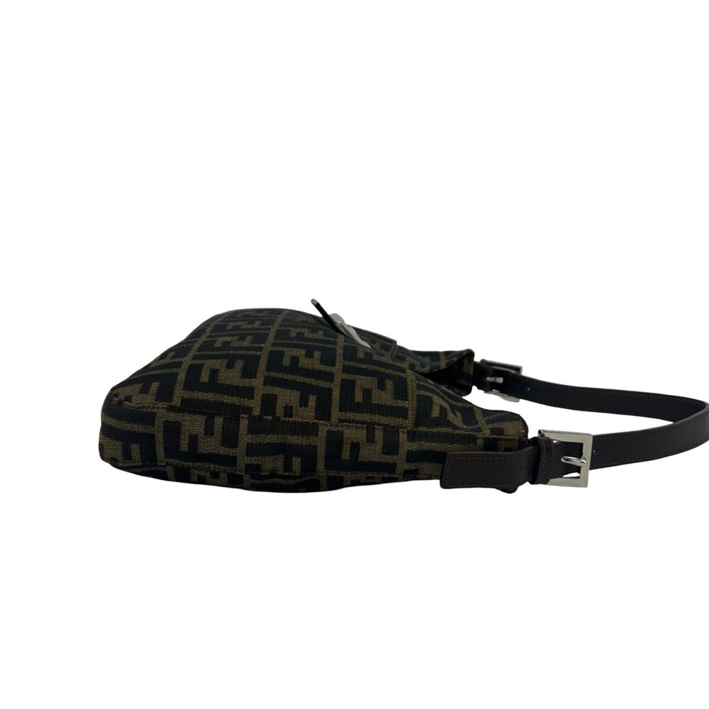FENDI Zucca FF pattern logo hardware canvas leather genuine semi one shoulder... - Picture 6 of 10